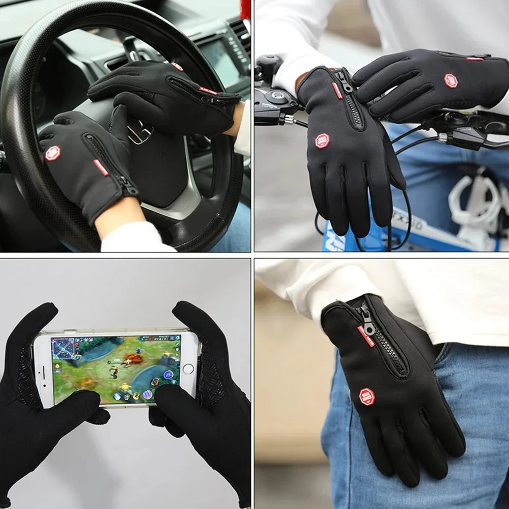 Gants d'hiver tactiles coupe-vent – Homme & Femme